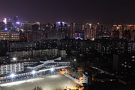 陕西西安城市夜景