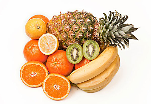 品种,水果,菠萝,猕猴桃,橘子,柠檬,香蕉