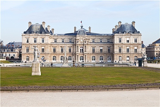 正面,卢森堡,宫殿,巴黎