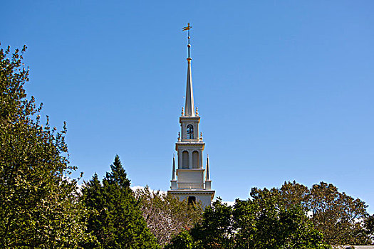 巴洛克式教堂,纽波特,罗德岛,新英格兰,美国