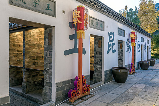 古代科举考场,拍摄于南京江南贡院,中国科举博物馆