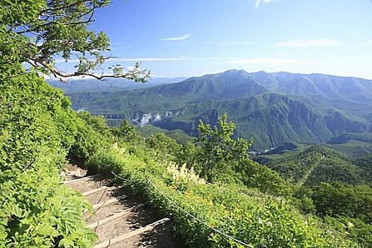 山,攀登,道路