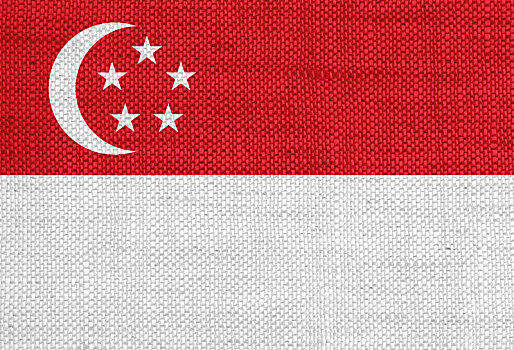旗帜,新加坡,纹理