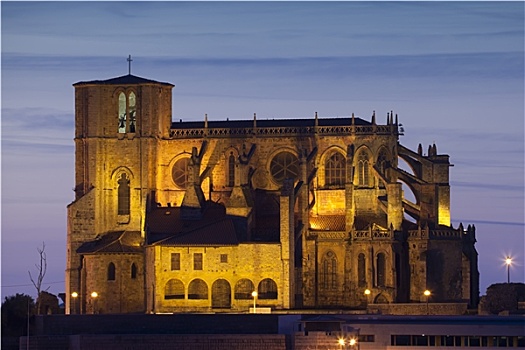 教堂,乌迪亚莱斯堡,坎塔布里亚,西班牙