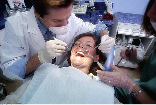 牙医,工作,病人