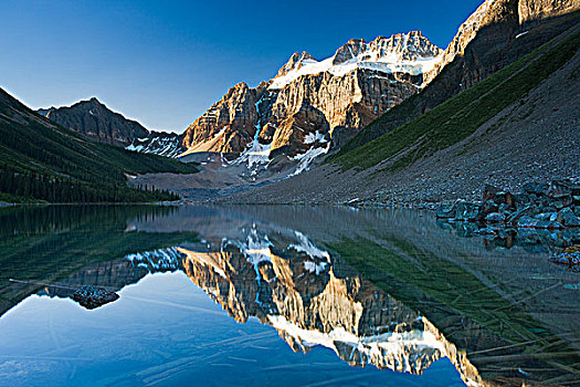 攀升,湖,班芙国家公园,艾伯塔省,加拿大