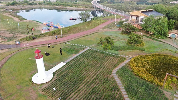 山东省日照市,清晨里的海边风景如画,市民游客打卡海滩流连忘返