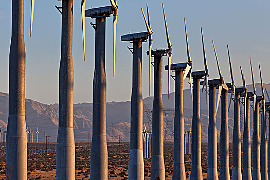 风电场,靠近,河滨县,加利福尼亚,美国