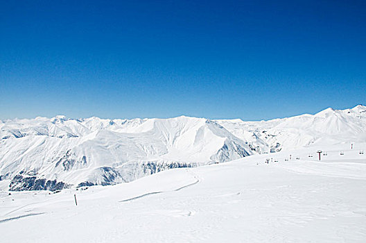 高山,雪