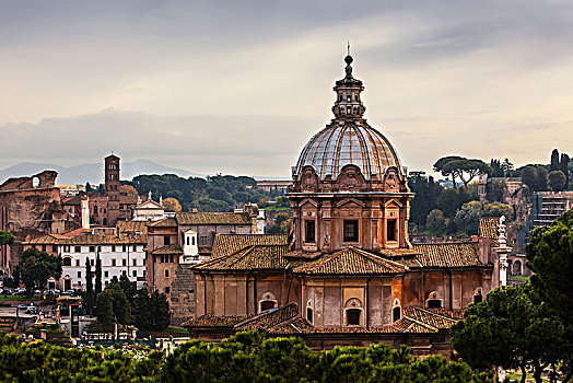 教堂建筑,圆顶,罗马,意大利