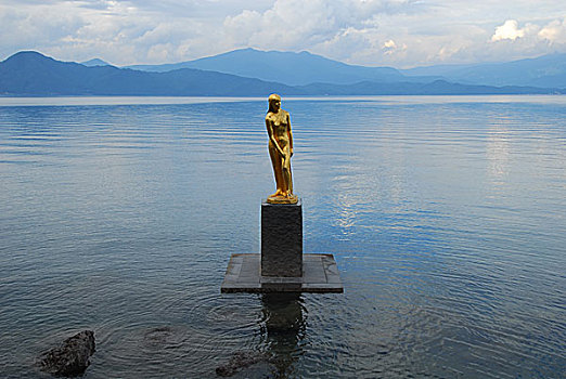 湖,雕塑