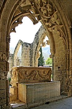 博拉帕斯修道院,凯里尼亚,北方,塞浦路斯,欧洲