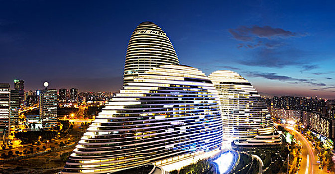 著名地標,建筑,在家辦公,夜晚