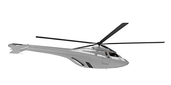 未来,概念,直升飞机,隔绝,风景