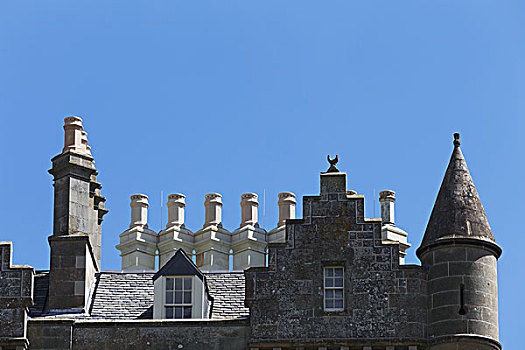 独特,建筑,屋顶,苏格兰边境,苏格兰