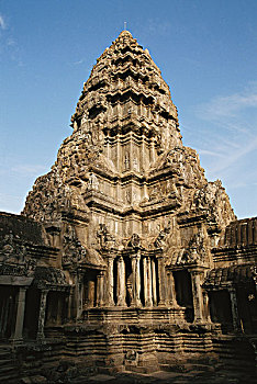 柬埔寨,收获,吴哥,吴哥窟,12世纪,庙宇,塔,大幅,尺寸