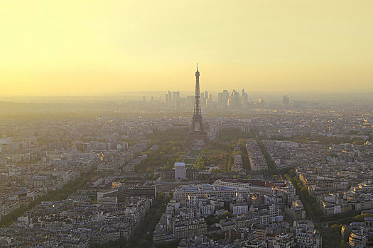 风景,上方,巴黎