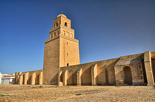 古老,大清真寺,凯鲁万,撒哈拉沙漠,突尼斯,非洲