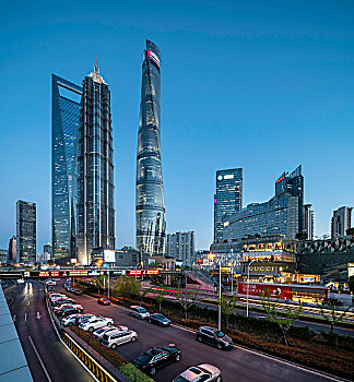 上海陆家嘴夜景