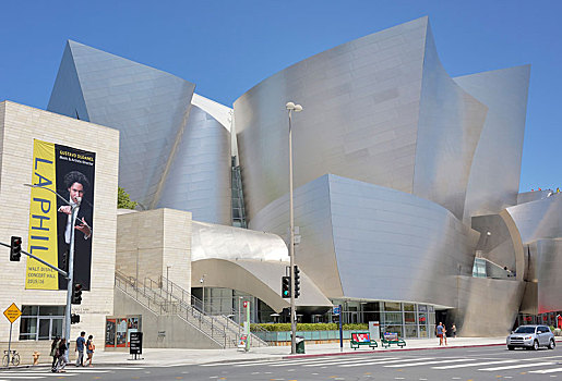 洛杉矶,交响乐团,迪士尼音乐厅,建筑师,市区,加利福尼亚,美国,北美