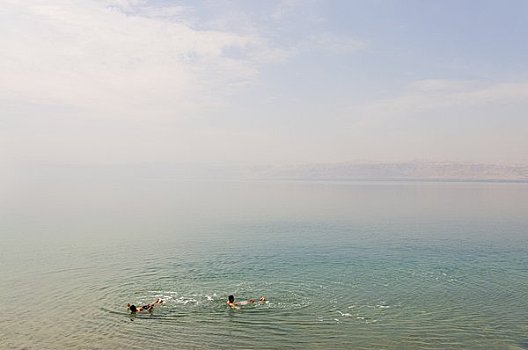人,游泳,死海,约旦