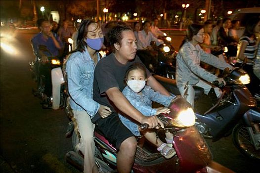 摩托车,胡志明市,越南