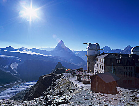 马塔角,风景,戈尔内格拉特,策马特峰,阿尔卑斯山,瑞士
