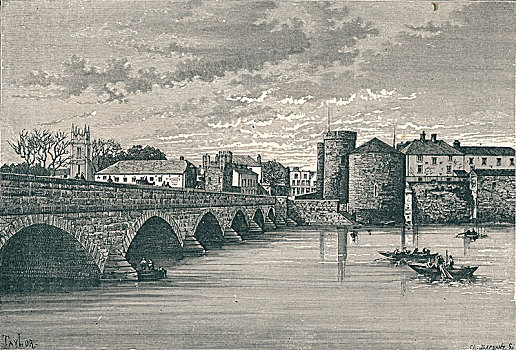 桥,国王,城堡,1896年,艺术家,未知