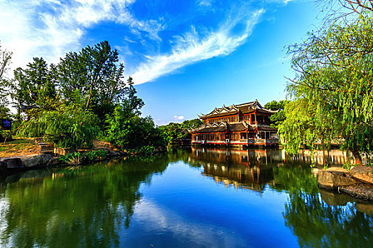 上海水博园园林建筑风景