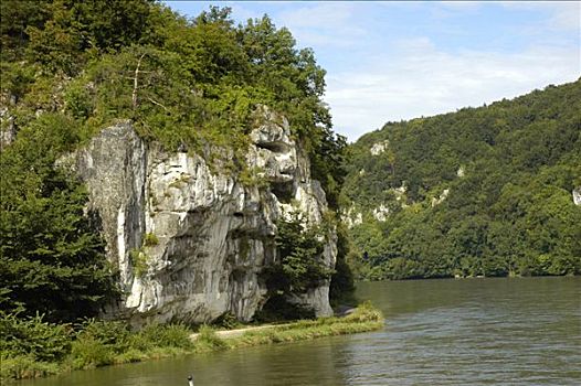 多瑙河,风景,克尔海姆,巴伐利亚,德国