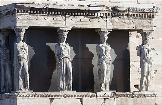 女像柱,伊瑞克提翁神庙,雅典