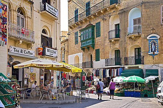 商店,街边咖啡,维多利亚,马耳他
