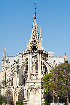 法国巴黎圣母院局部