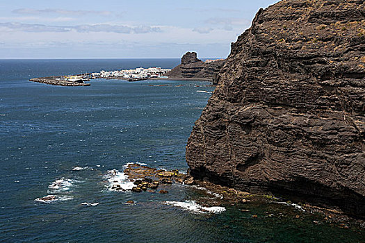 风景,岩石海岸,波多黎各,大卡纳利岛,加纳利群岛,西班牙,欧洲