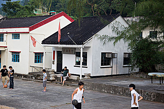 学校,堡垒,香港
