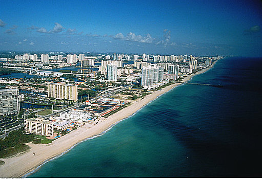 俯视,迈阿密,佛罗里达,美国