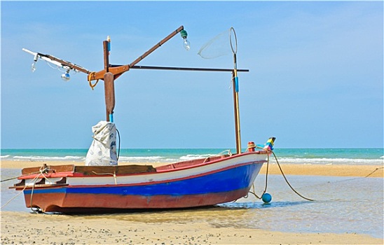 泰国,渔船,海滩