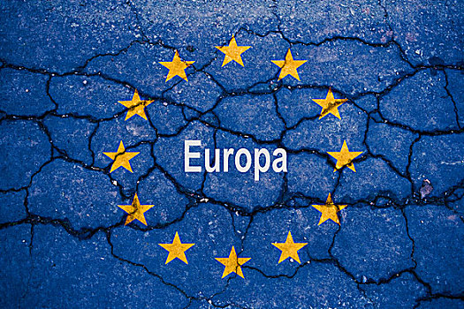 象征,欧洲,蓝色,缝隙,沥青,表面,站立,边界,银行,危机