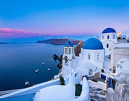 传统,悬崖,房子,海洋,雅典,希腊,欧洲