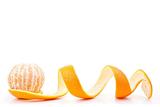 橙色,姿势,桔皮,白色背景