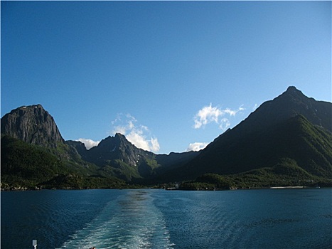 海洋,风景,罗浮敦群岛