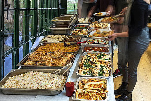 自助餐,土耳其食品,德国,欧洲