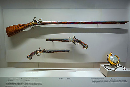 燧发枪,手枪,来复枪,法尔茨,国家博物馆,慕尼黑,上巴伐利亚,巴伐利亚,德国,欧洲