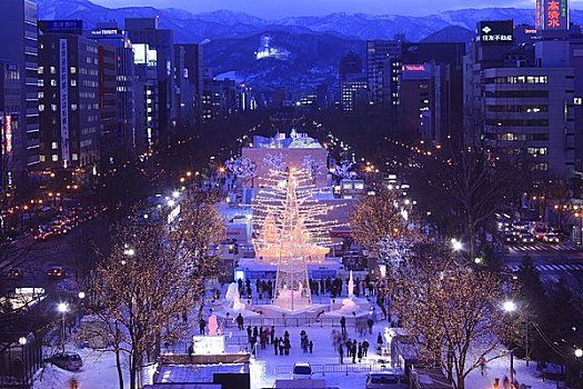 札幌,雪,节日