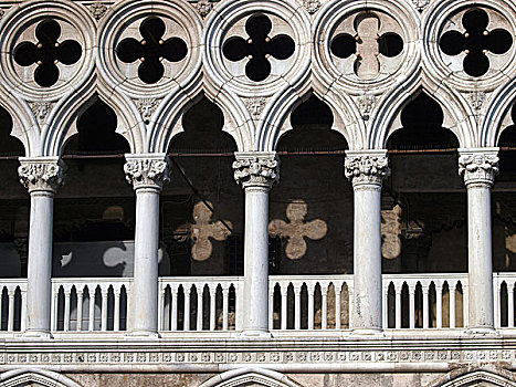 威尼斯,花饰,宫殿,一个,象征