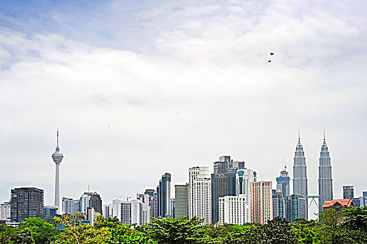 吉隆坡,全景,马来西亚