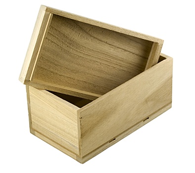木质,礼盒,打开,盖子