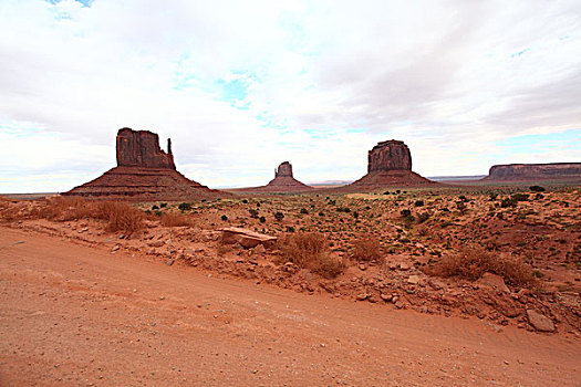 纪念碑山谷,吉普车,公路,那瓦荷部落公园,那瓦荷印地安保留区,亚利桑那州,犹他州,那瓦荷族公园,北美洲,美国,风景,地标,著名景点,全景