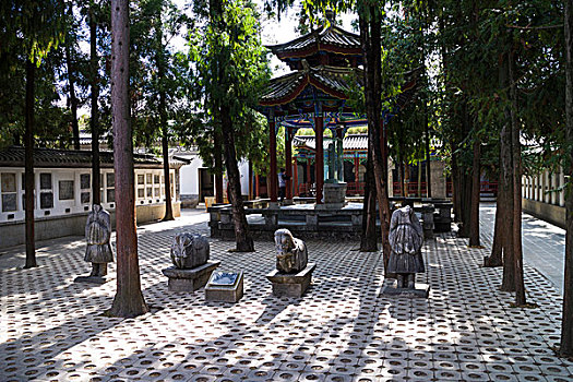 云南,大理市博物馆,山花碑亭