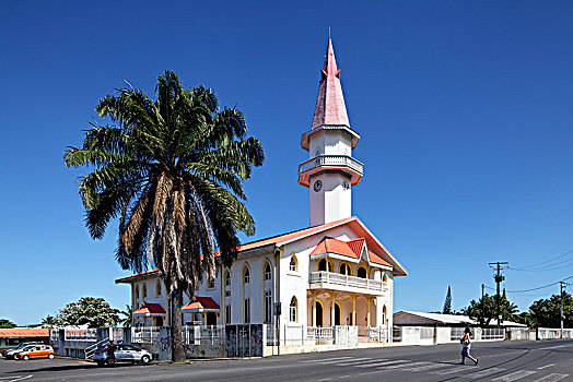 教堂,塔希提岛,法属玻利尼西亚,大洋洲